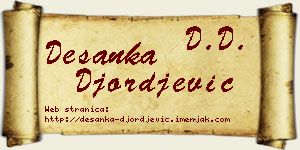 Desanka Đorđević vizit kartica